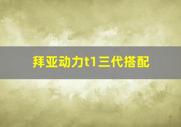 拜亚动力t1三代搭配