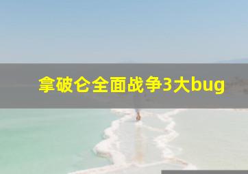 拿破仑全面战争3大bug