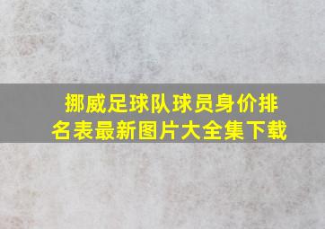 挪威足球队球员身价排名表最新图片大全集下载