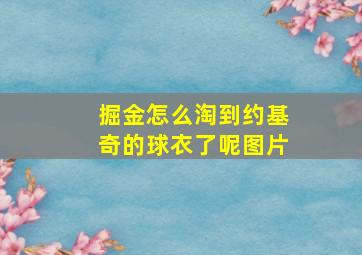 掘金怎么淘到约基奇的球衣了呢图片