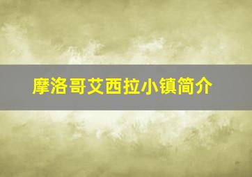 摩洛哥艾西拉小镇简介