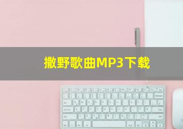 撒野歌曲MP3下载