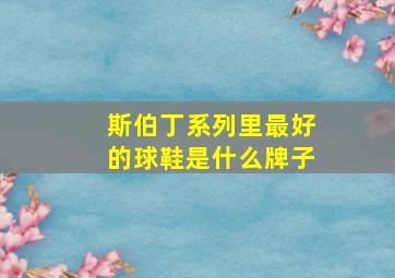 斯伯丁系列里最好的球鞋是什么牌子