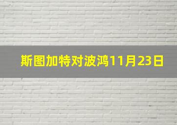 斯图加特对波鸿11月23日