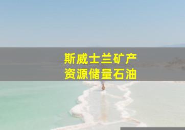 斯威士兰矿产资源储量石油