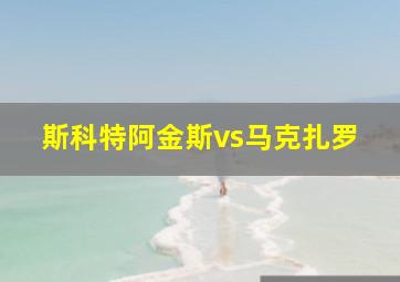 斯科特阿金斯vs马克扎罗