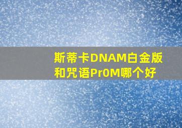 斯蒂卡DNAM白金版和咒语Pr0M哪个好