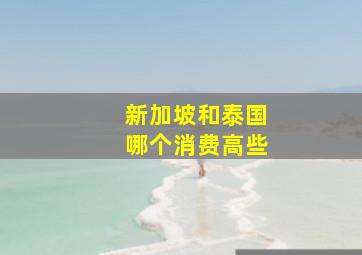 新加坡和泰国哪个消费高些