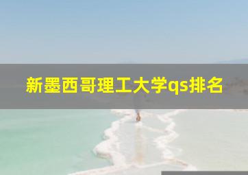 新墨西哥理工大学qs排名