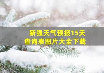 新强天气预报15天查询表图片大全下载