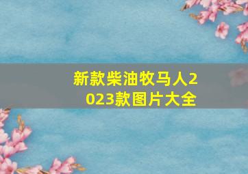 新款柴油牧马人2023款图片大全