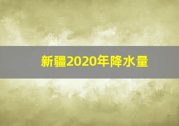 新疆2020年降水量