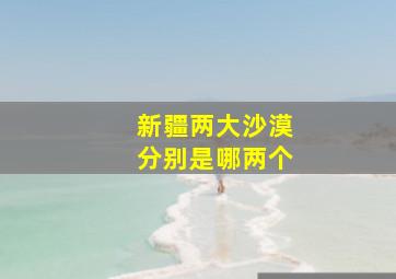 新疆两大沙漠分别是哪两个