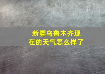 新疆乌鲁木齐现在的天气怎么样了