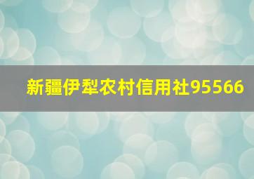 新疆伊犁农村信用社95566