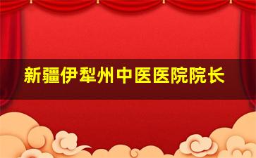 新疆伊犁州中医医院院长