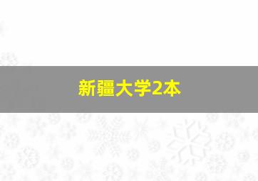 新疆大学2本