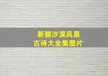 新疆沙漠风景古诗大全集图片