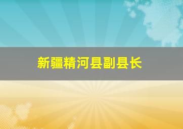 新疆精河县副县长