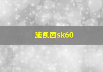 施凯西sk60