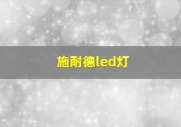 施耐德led灯