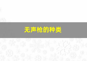 无声枪的种类