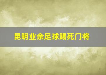 昆明业余足球踢死门将