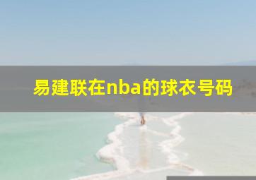 易建联在nba的球衣号码