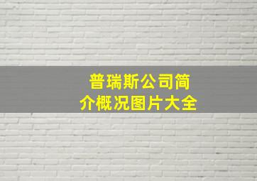 普瑞斯公司简介概况图片大全