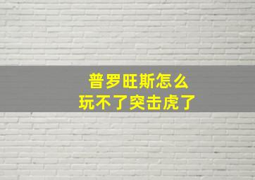 普罗旺斯怎么玩不了突击虎了