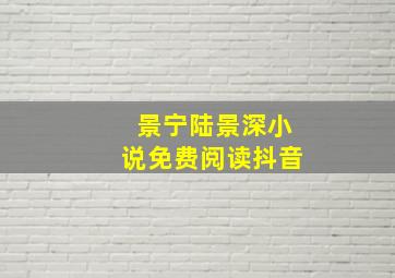 景宁陆景深小说免费阅读抖音