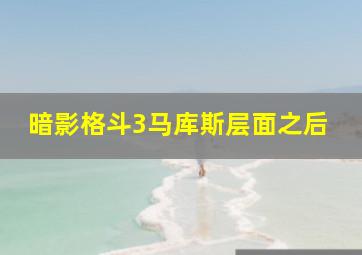 暗影格斗3马库斯层面之后