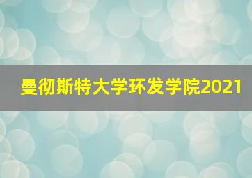 曼彻斯特大学环发学院2021