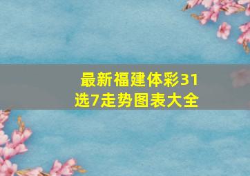 最新福建体彩31选7走势图表大全