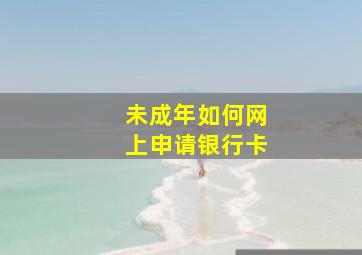 未成年如何网上申请银行卡