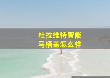 杜拉维特智能马桶盖怎么样