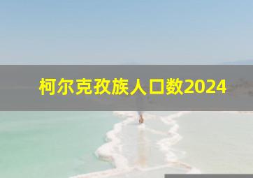 柯尔克孜族人口数2024