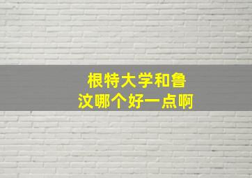 根特大学和鲁汶哪个好一点啊