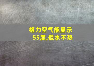 格力空气能显示55度,但水不热