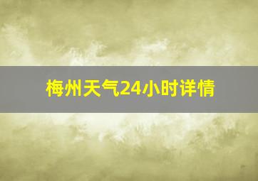 梅州天气24小时详情