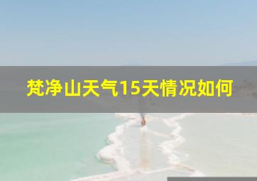 梵净山天气15天情况如何