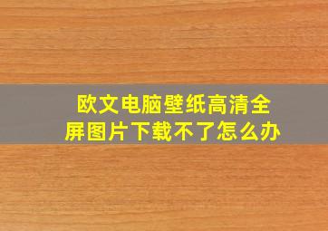 欧文电脑壁纸高清全屏图片下载不了怎么办