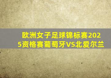 欧洲女子足球锦标赛2025资格赛葡萄牙VS北爱尔兰