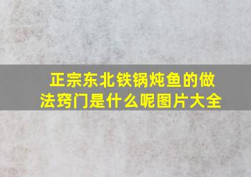 正宗东北铁锅炖鱼的做法窍门是什么呢图片大全