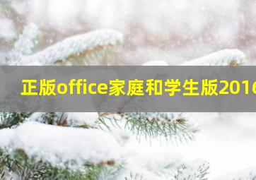 正版office家庭和学生版2016