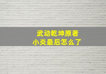 武动乾坤原著小炎最后怎么了