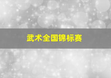 武术全国锦标赛