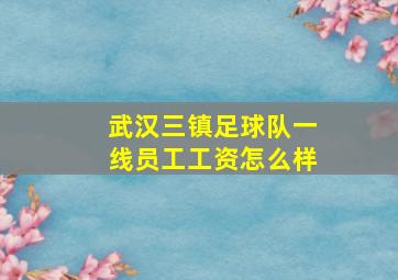 武汉三镇足球队一线员工工资怎么样