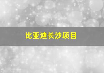 比亚迪长沙项目