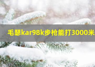 毛瑟kar98k步枪能打3000米吗